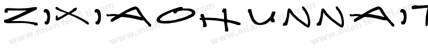 zixiaohunnaitangti T字体转换